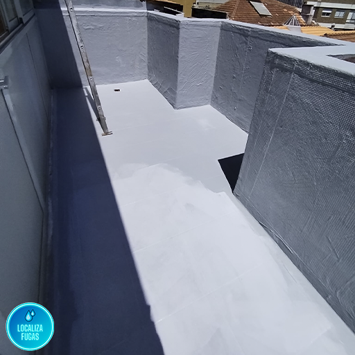 Proteção de terraços contra humidade